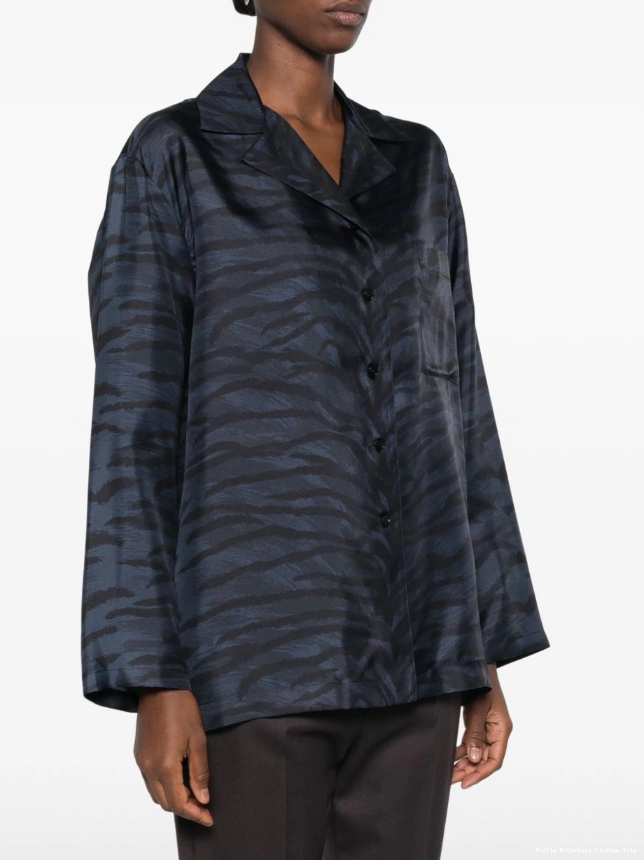 Affordable Stella shirt McCartney silk Women tiger-print 0811